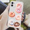 Cute Donut Dessert Stickers DIY Kids Toy Gift Decal for Phones Laptops Cars Scrapbooking Luggage Decorative Graffiti  Waterproof