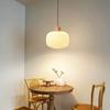 Japansk Stil Tre Restaurant Pendellampe Nordisk Minimalistisk Krem Gjestgiveri Bar Disk Soverom Sengegavl Glass Pendellampe