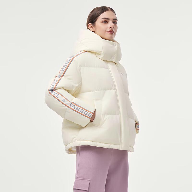 Tanboer Unisex Short Hooded Winter Down Jacket 550302A