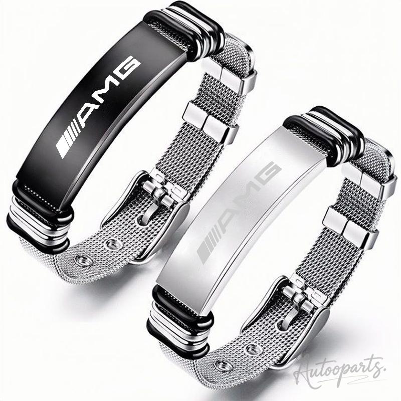 For Mercedes Benz AMG A C E S G Class GLC CLE CLA GLB GLS W177 W205 W213 Fashion Car Stainless Steel For Men Boy Accessory Gift FF2