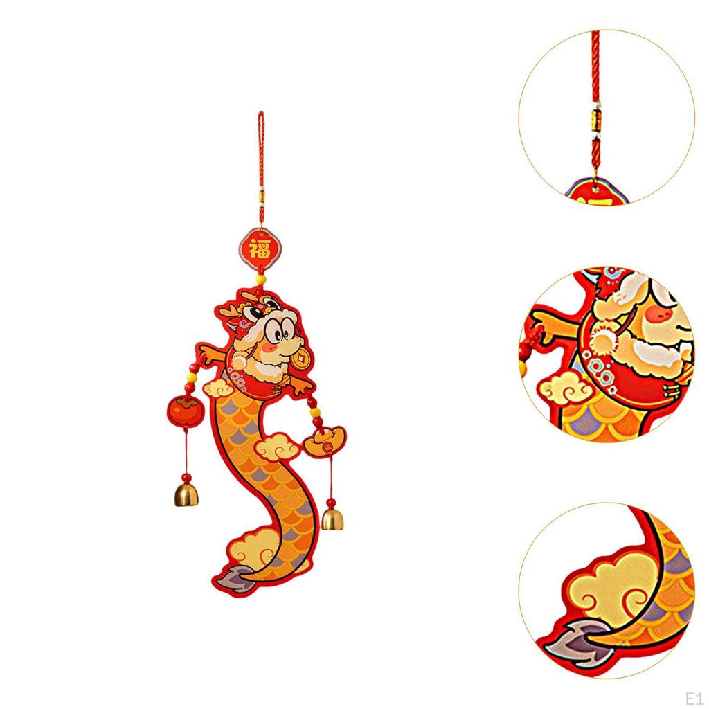 Cartoon Chinese Year Blessing Hanging Decoration Bell Pendant Lightweight Lunar
