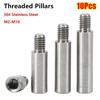 10Pcs Male Female PCB Standoff Spacer M2-M10 Round Spacing Column for PCB Chassis Connection