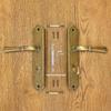HAMILTON Door Handle with Toilet Plate 90mm ANTIQUE GOLD