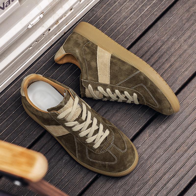 Fashion Suede Leather Casual Shoe Non-Slip Comfy Mens Sneakers Walking Designer Male Tenis Masculino Versatile Leisure Walk Man Footwear