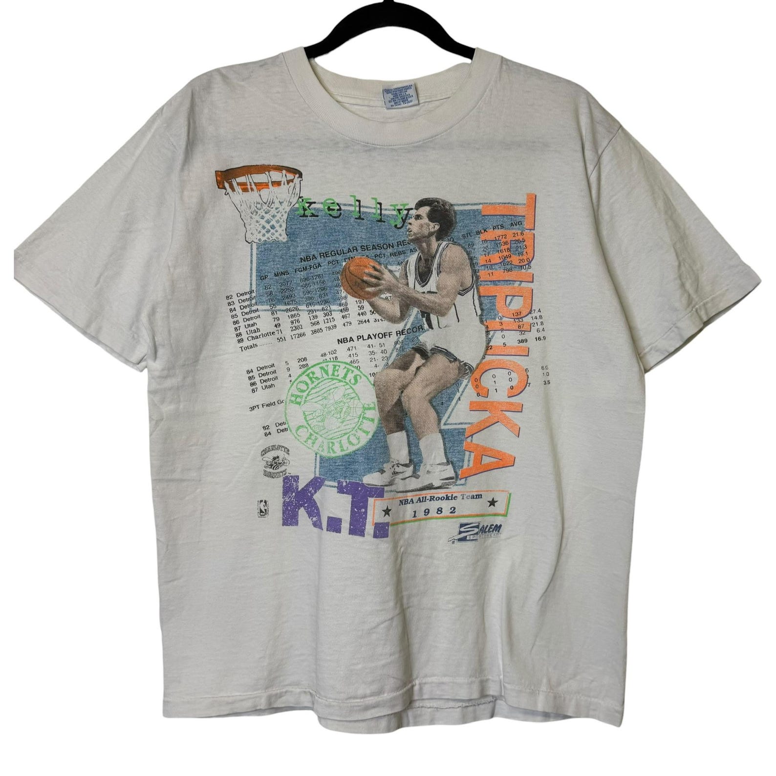 1992 Kelly Triplucka NBA T shirt Sz L (B2187) 3XL
