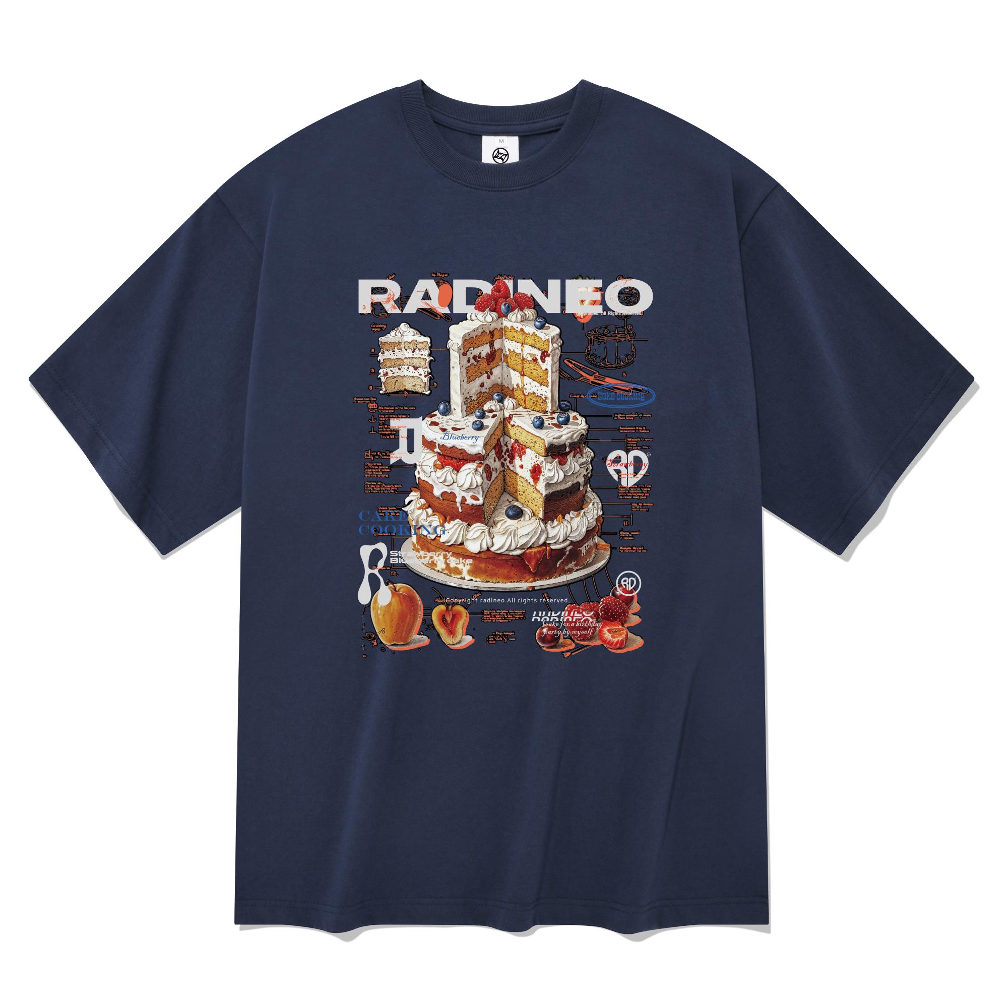 Radineo Cake Short Sleeve T-Shirt Navy Navy (Navy)/L