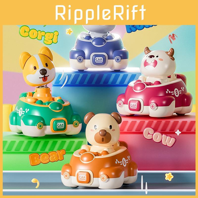 Bear Cartoon Collision Catapult Inertia Toy Car For Kids Development Fun And