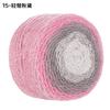 Gradual Change Cake Color Hollow Cotton Flash Silk Segment Dyed Crochet Bag Round Strand Colored Cotton Thread 200G