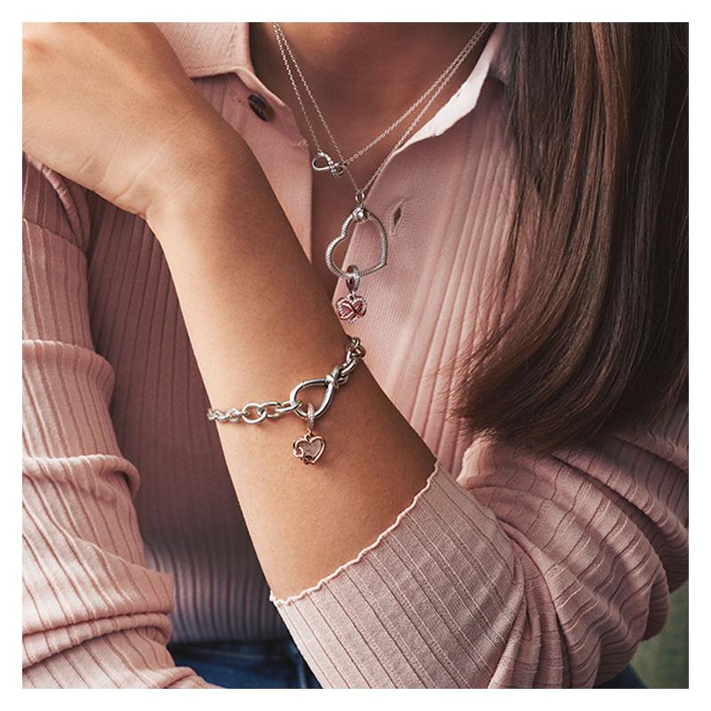Pandora Eternal Symbol Möbius Jewelry Set 925 Silver Necklace Women's ZT2191