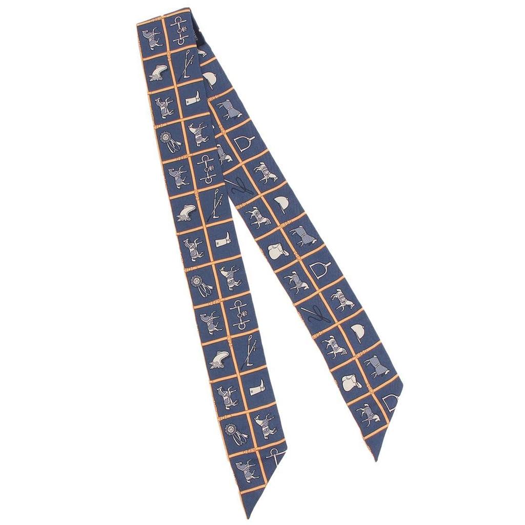 Scarf Bandana Twilly Multicolor Navy H061356 S 22 [Hermes] Women's [Item]