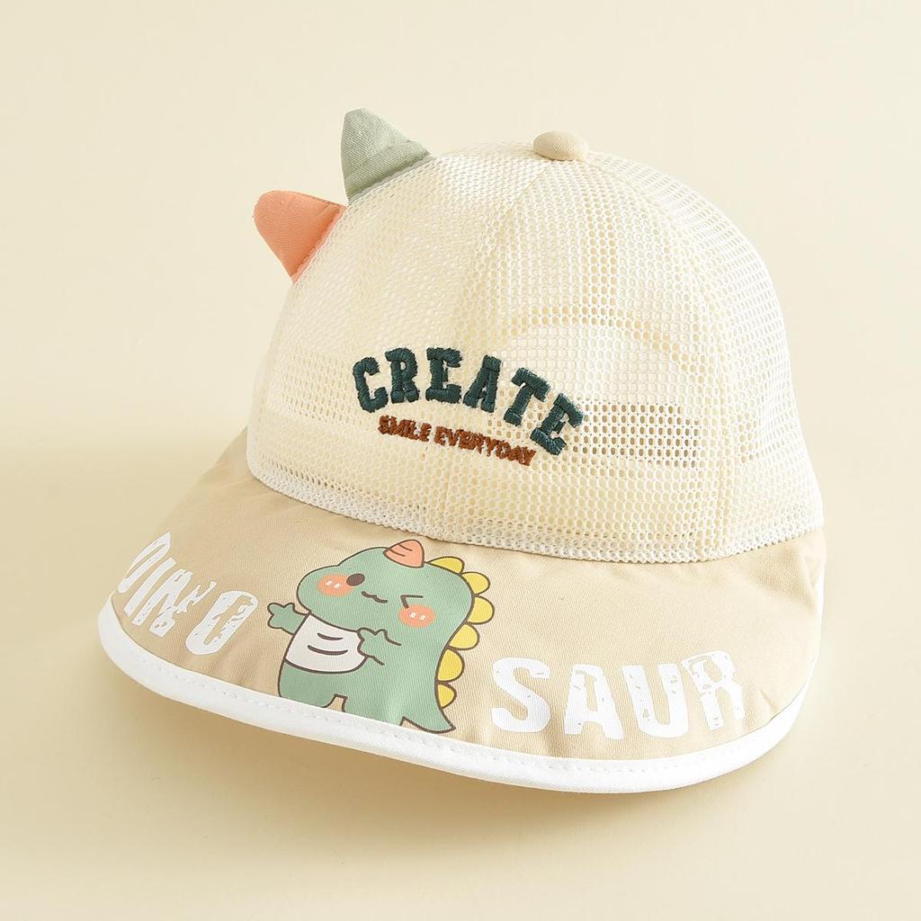 Kids' Dinosaur Mesh Sun Protection Windproof Bucket Hat