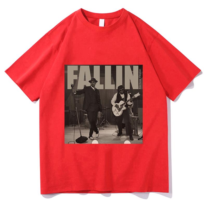 Chris Brown Fallin TShirt Graphic T Shirts Unisex Unisex Fashion Vintage Street Short Sleeve T Shirts Casual Pure Cotton Streetwear