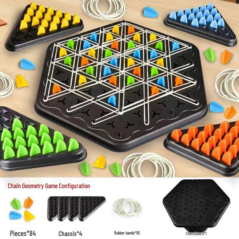 Children s Triangle Chess Battle: Educational Logic and Concentration Board Game