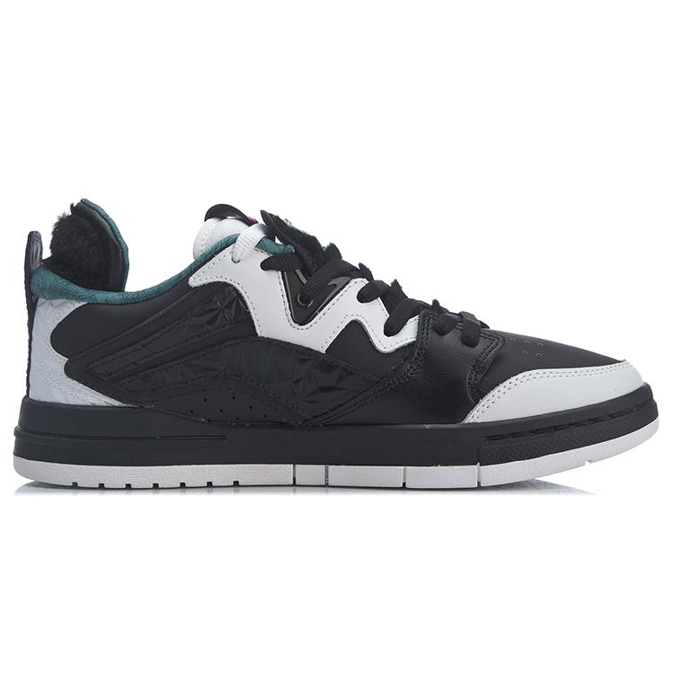 New 1807 X LINING Wei Wu PRO Skateboard Shoes Women's Low Top Black/White AECR066-1