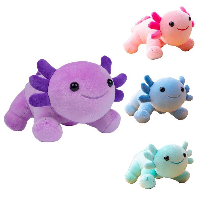 Pink Cartoon Axolotl 30cm Plush Doll Game Soft Stuffed Toy Dolls Kids Xmas Gifts
