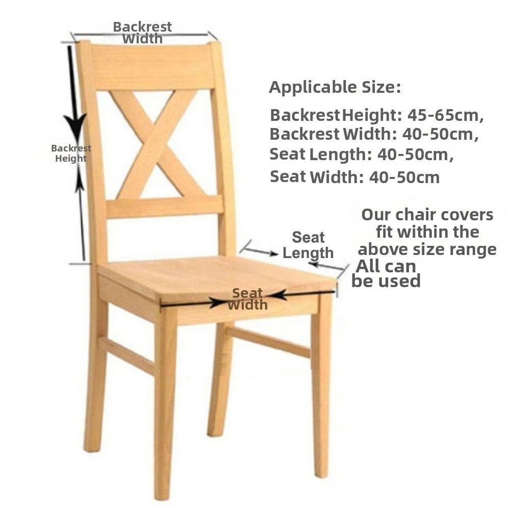 Durable Elastic Stretch Dining Chair Cover Waterproof Solid Color Seat Covers Dustproof Parson Chair Slipcovers Household