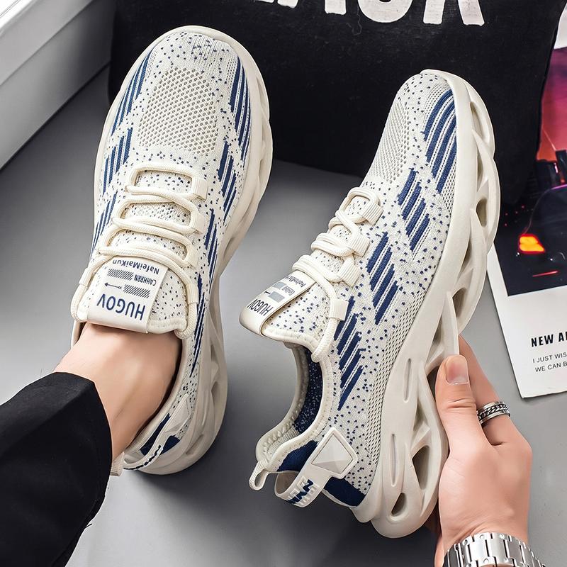 New Fashion Men 's Four Seasons Comfortable Thick Sole Shoes Students BoysTrending Soft Sole Breathable Casual Running Sneakers