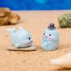 Mini Resin Dolphin,Miniature Dolphin Figures to Hide Landscape Decors Dollhouses Decors,Garden Aquariums Potted Ornament