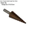 Cobalt High-Speed Steel Step Drill Bit for Thin Metal and Stainless Steel