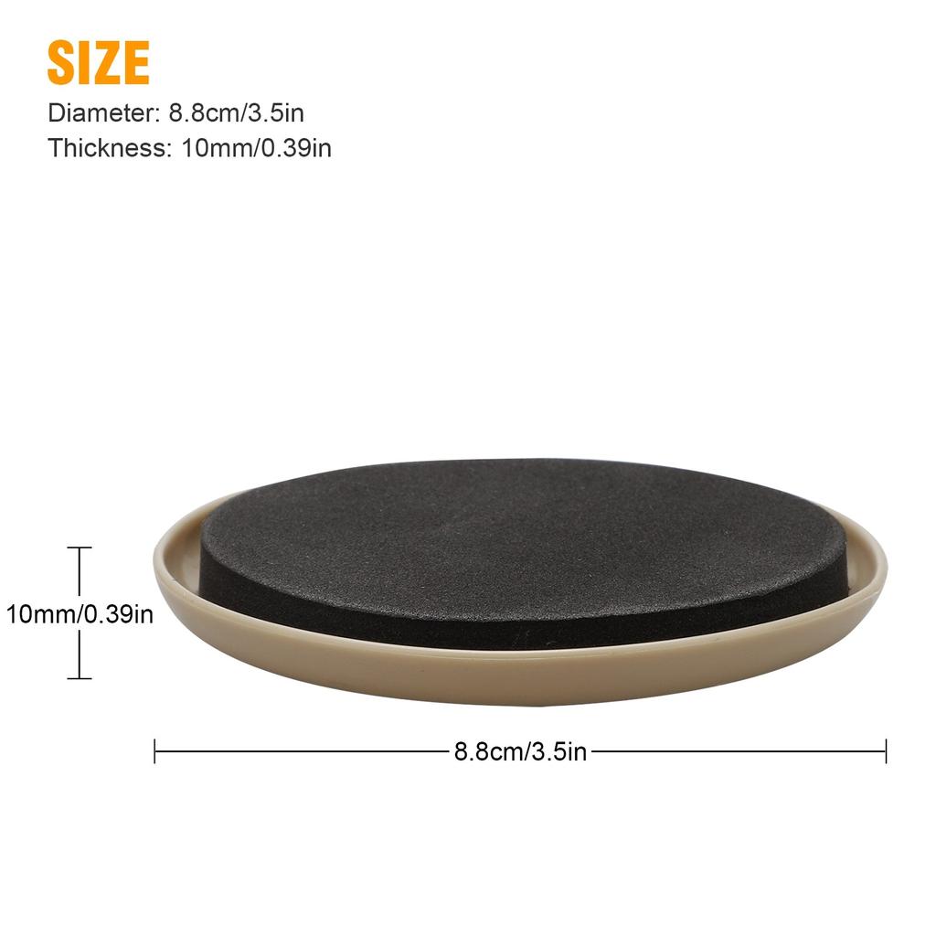 16 Piece Furniture Slider Reusable Heavy Furniture Mover 3.5 Inch Round Furniture Slider