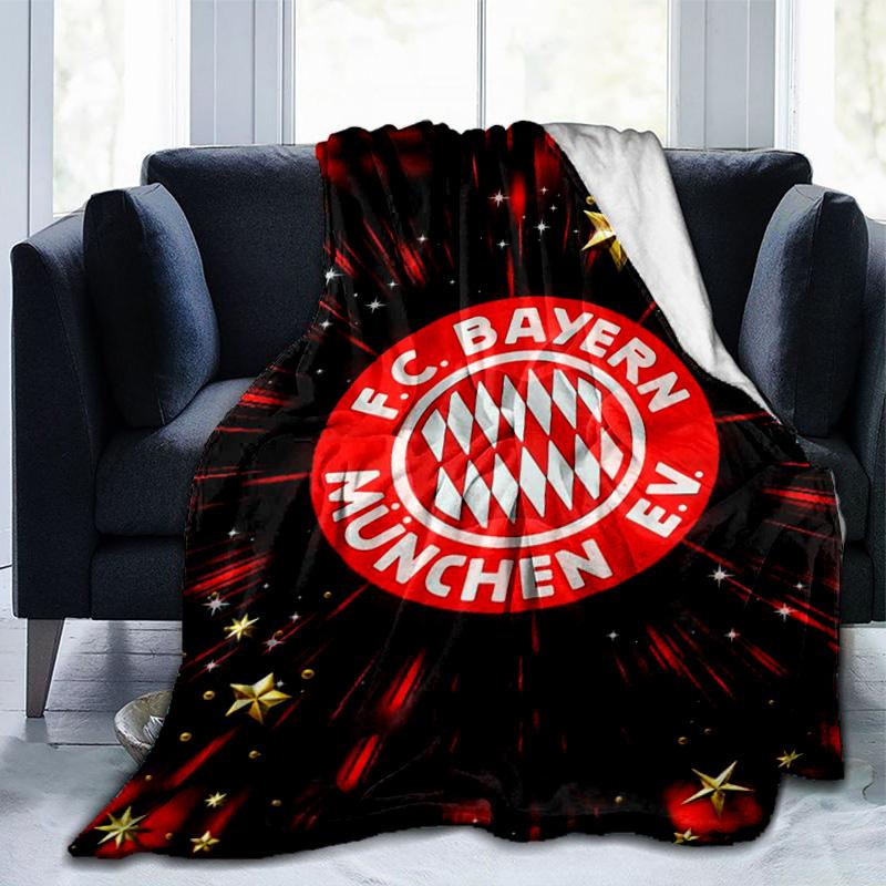 Munich FC Artwork Printed Throws Blanket Soft Flannel Blankets for Couch Bed Gifts for Men Women Picnic Blanket Christmas Gifts