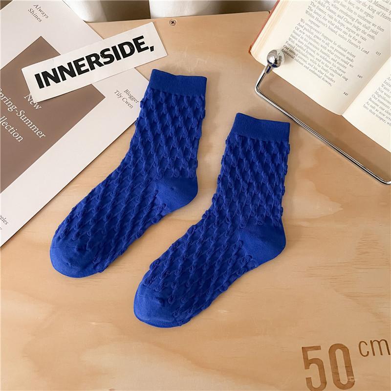 New Fashion Trend Casual Stretch Women Combed Cotton Socks Autumn Winter Trendy Daily Basic Socks Street Hip Hop Style