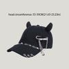 Zoete Coole Hiphop Kattenoor Baseballpet Klinknagel Ossenhoorn Vizierpet Pittige Meisjes Punk Zonbescherming Hoed Straat