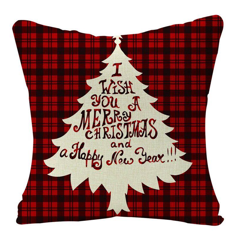 Festlicher Weihnachtskissenbezug mit entzückendem Rentier- und Schneeflockendesign