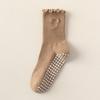 Women's Non-Slip Mid-Calf Pilates Yoga Socks with Bow Embroidery