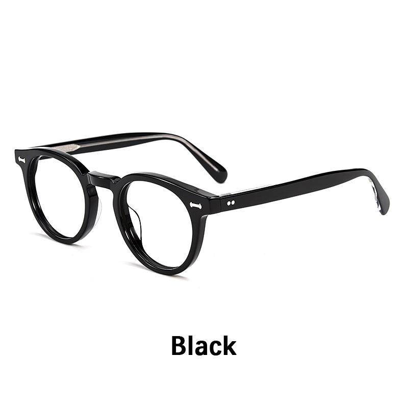 

Acetate Glasses Frame Women Luxury Designer Brand Fashion Retro Glasses Men Spectacle Frame Johnny Depp Lemtosh Style Eyeglasses Demo lens чорний