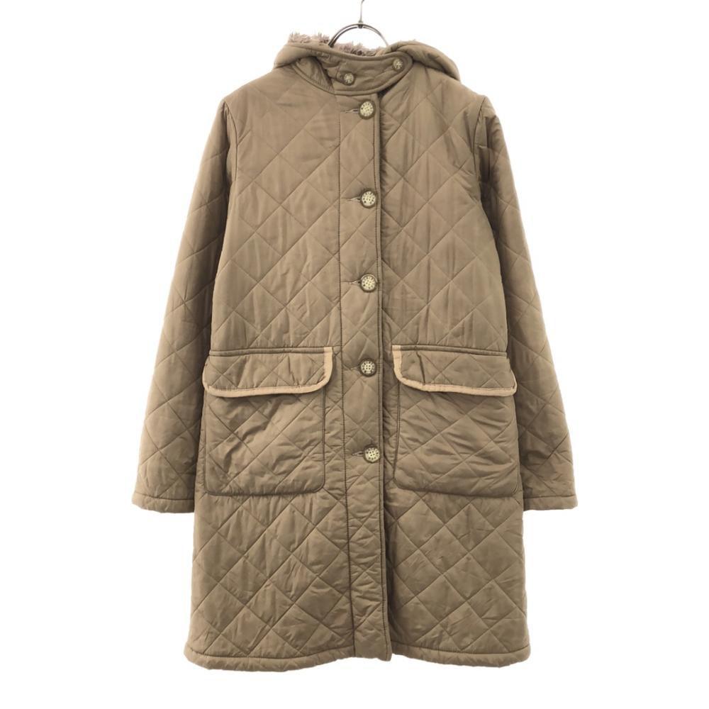 

MACKINTOSH SCOTLAND Hooded Quilted coat 36 beige Back bore Women Used
