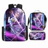 Luxury Popular Funny Novelty Genshin Impact 3D Printed 3pcs/Set Pupil School Bags Laptop Daypack Backpack Lunch Bag Pencil Case
