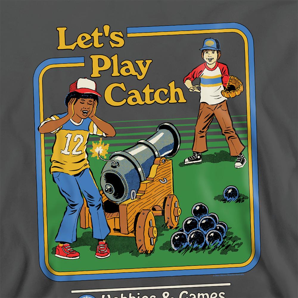 Steven Rhodes Unisex Adult LetÂ´s Play Catch Sweatshirt