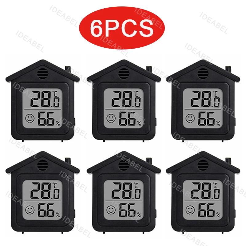 6-10PCS Indoor Thermometer LCD Digital Temperature Room Hygrometer Gauge Sensor Humidity Meter Indoor Thermometer Temperature