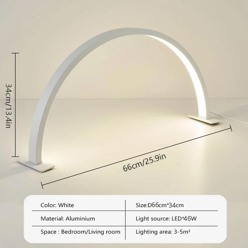Desktop Beauty Fill Light U-shaped Half Moon Nail Light 56 66CM With Embroidered Eyebrows LED Nail Beauty Cold Light