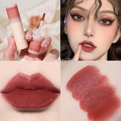 Air Lip Glaze Matte Silky Mist Lucidalabbra Rossetto impermeabile Idratante idratante Fango labbra Lucidalabbra Impostazione a lunga durata Trucco cosmetico femminile