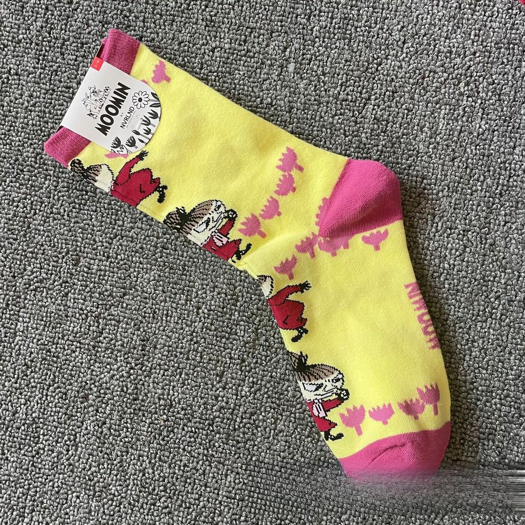 Mid-Calf Cartoon Cotton Socks — All-Season Style