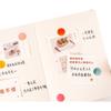 1 Roll Watercolor Polka Dot Sticker Junk Journaling Accessories Scrapbooking DIY Color Label Washi Sticker Stationery Suit