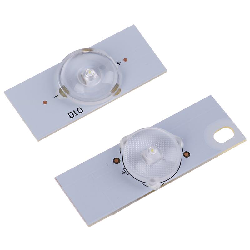 20Pcs 3V 6V Smd Lamp Beads With Optical Lens Fliter For 32-65 Inch Led Tv Repair