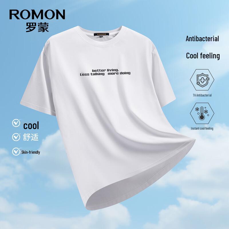 

Мужская антибактериальная охлаждающая футболка ROMON из смесовой ткани с лиоцеллом 7A L