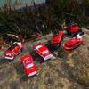Mini Compact Fire Truck Model Vehicle Exquisite Alloy Car Set Series Desktop Collection Ornaments Children'S Holiday Toy Gifts