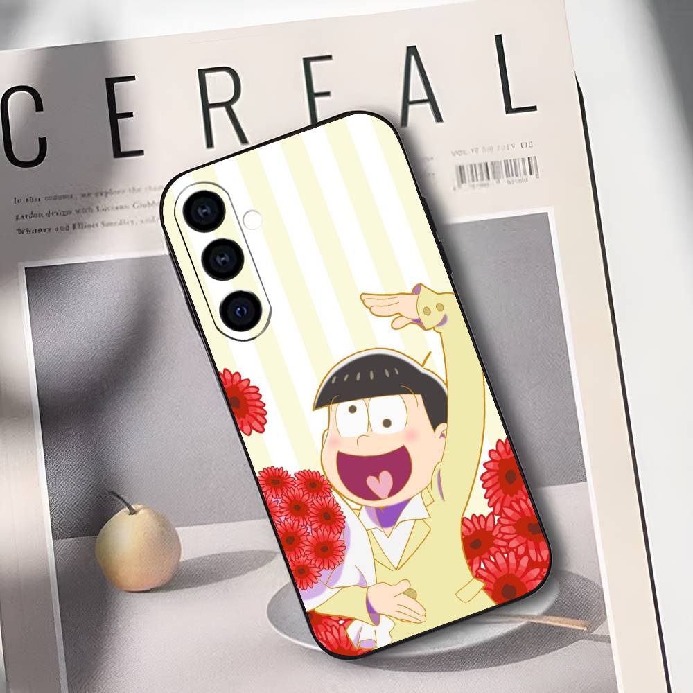 

O-Osomatsu Comics S-San Phone Case For Samsung Galaxy A73,A72,A71,A70,A53,A52,A51,Others Soft Black Cover Samsung a11