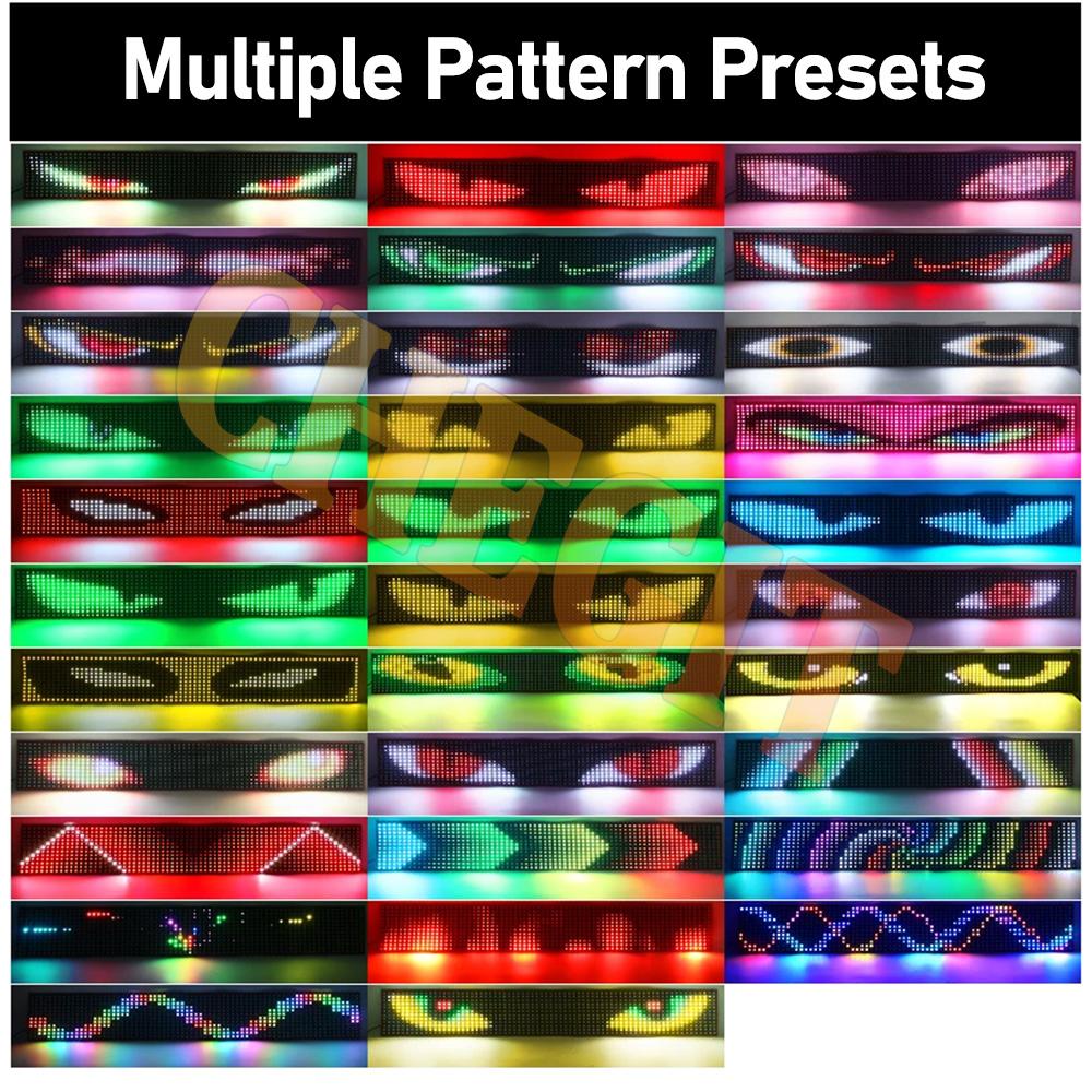 Big Demon Eyes APP Remote Control Car Matrix Pixel Panel Night Light Programmable Flexible Display for Car Truck SUV Accessorie