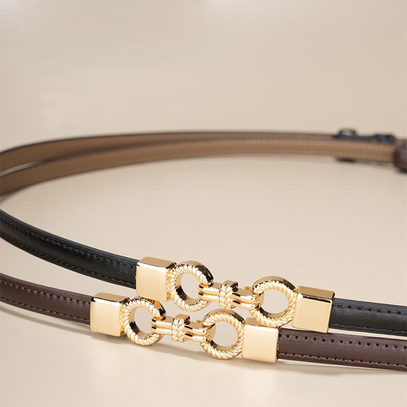 Slim Belt Women's Decoration Versatile High-end Retro Waist Seal Niche with Dress Shirt Waist Jeans Belt
