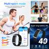Smartwatch Multifunctional Screenless Wristband with Body Temperature Health Monitoring Call Alerts Waterproof Sports Bracelet
