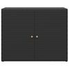 Vidaxl Garden Cabinet, Black, 100X55.5X80 Cm, PE Rattan