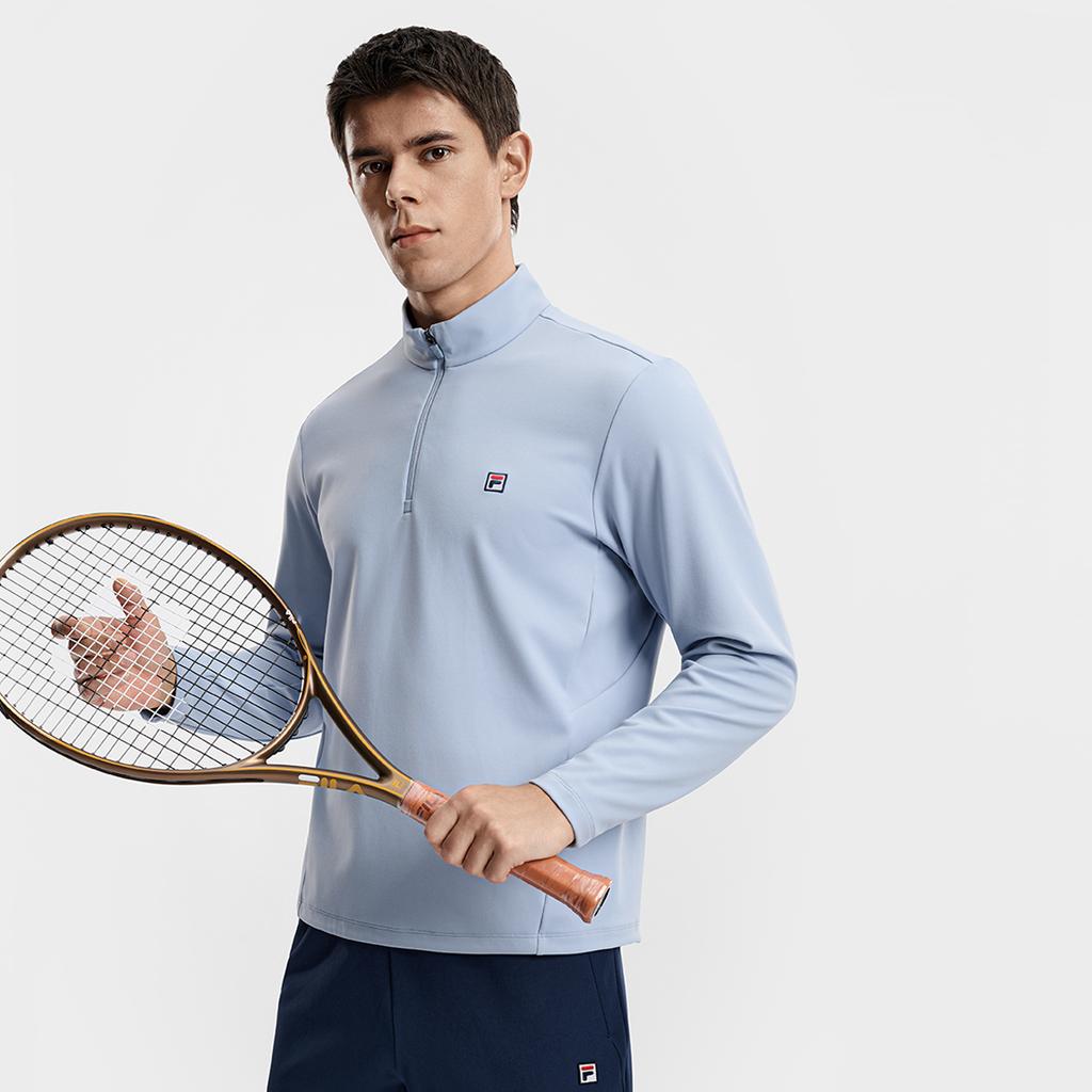 Fila Tennis Fashion Classic Simple Retro Sports Leisure Versatile Comfortable Knitted Long Sleeve T-Shirt Men tops A11M613208FBU