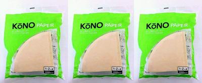 Of Prestigious KONO Unbleached Misarashi Dripper Filter Paper 100 Sheets Brown [Set 3] (for 1-2 People) MD-25