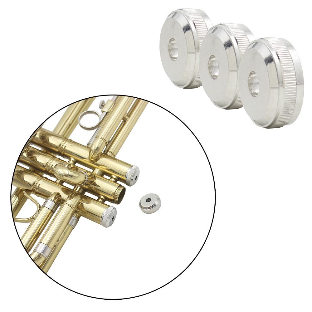 3pcs Metal Trumpet Accessories Parts Silver Valve Button Screw For Trumpet Repair
