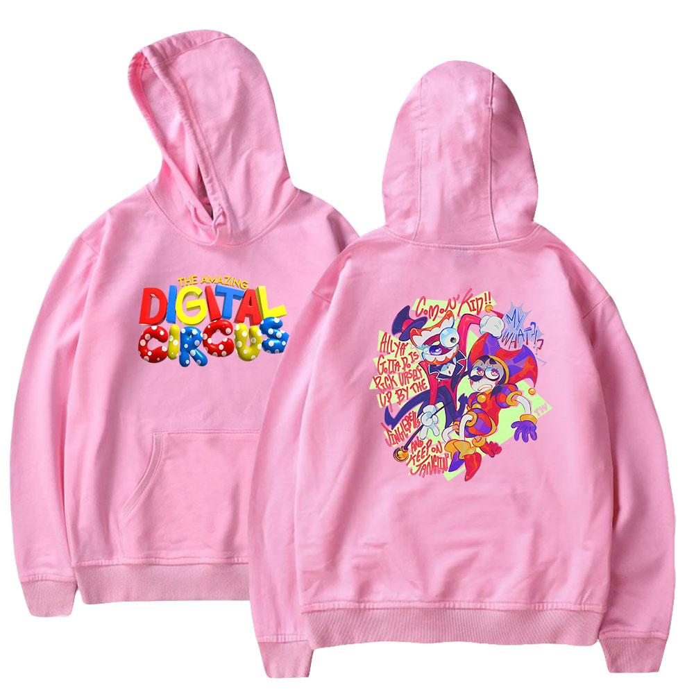 Mens Womens Hoodie The Amazing Digital Circus Hoodies Anime Streetwear Casual Printed Hooded Pullover Sweatshirts
